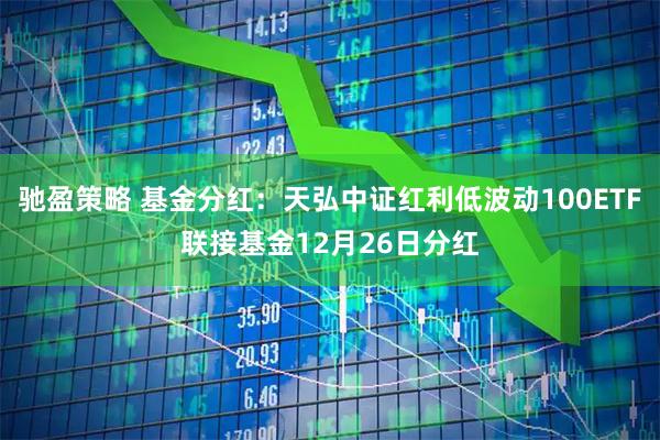 驰盈策略 基金分红：天弘中证红利低波动100ETF联接基金12月26日分红