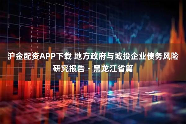 沪金配资APP下载 地方政府与城投企业债务风险研究报告－黑龙江省篇