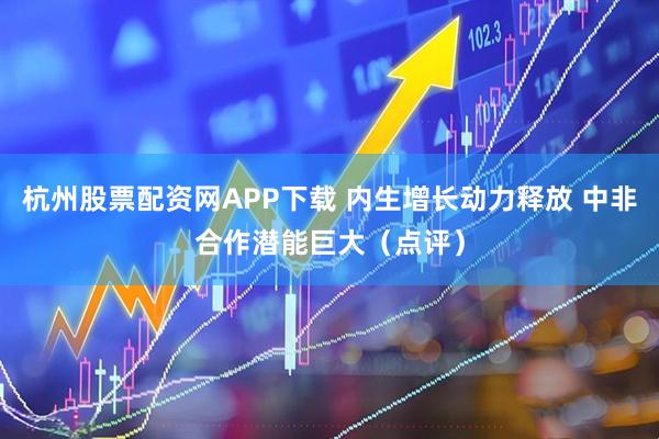 杭州股票配资网APP下载 内生增长动力释放 中非合作潜能巨大（点评）