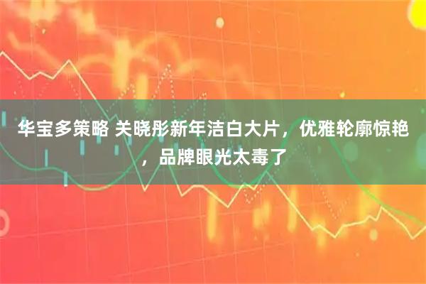 华宝多策略 关晓彤新年洁白大片，优雅轮廓惊艳，品牌眼光太毒了